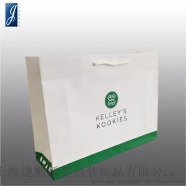 JSPACKING绿色中号广告礼品纸袋客户定制