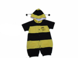 短袖儿童小蜜蜂造型，哈衣婴幼儿夹衣