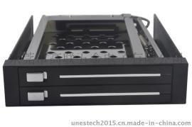 UNESTECH 2.5”软驱位两盘位，ST2522内置硬盘抽取盒