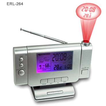 天气预报电子万年历收音机投影闹钟（ERL-264）
