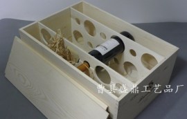 十二支装红酒木箱，12瓶装葡萄酒木盒