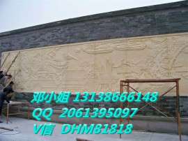 贵州砂岩厂家供应清明上河图浮雕校园仿砂岩风俗名画文化墙批发